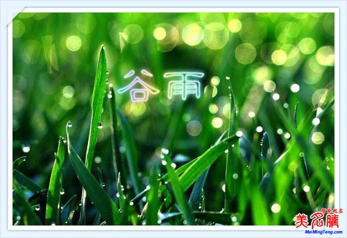 暮春時(shí)節(jié):谷雨節(jié)氣與谷雨名字由來